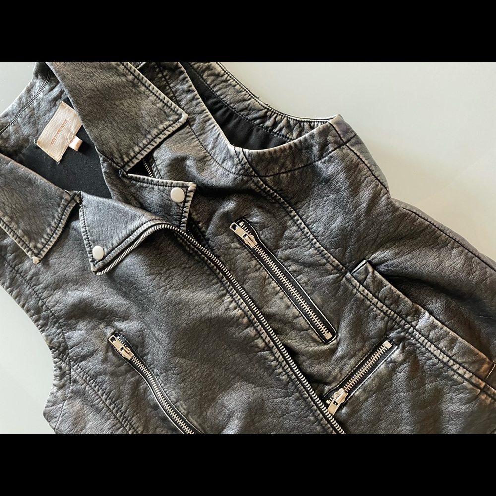 Skies are Blue faux leather vest